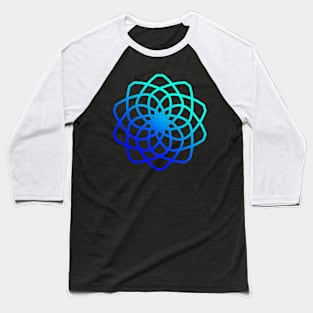 Blue Mandala Baseball T-Shirt